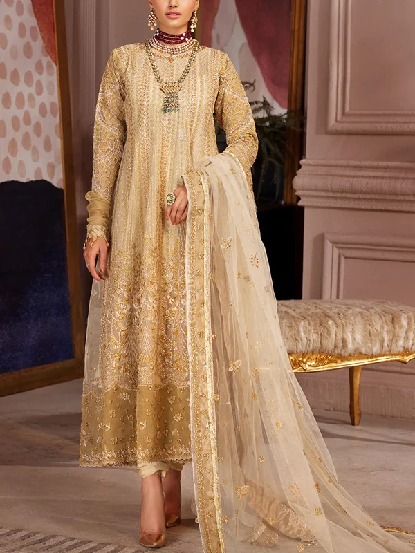 Organza Embroidery Elegant Ladies Suit