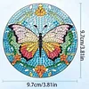 8pcs Butterfly DIY Diamond Painting Coasters Kits with Holder Wooden Coaster