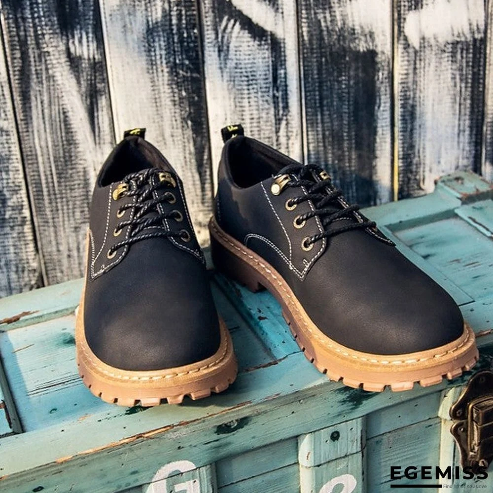 Men's Summer / Fall Daily Oxfords Leather Black / Khaki / Brown | EGEMISS