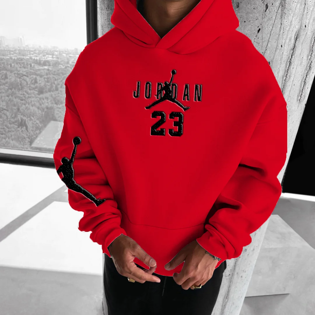 Unisex Basketball Game Stars Sports Fitness Printed Casual Autumn And Winter Oversized Hoodies