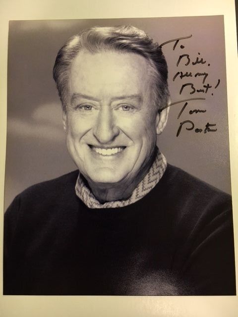 Tom Poston Black & White Autographed 8 x 10 Photo Poster painting with COA