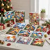 12Pcs Diamond Painting Snowbird Greeting Card Set with Envelope