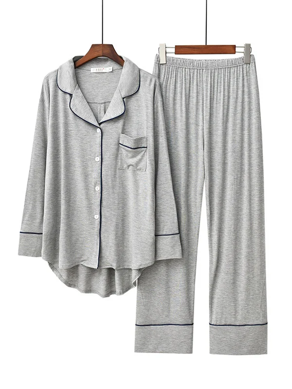 Comfortable Long Sleeve T-Shirt&Pants Pajama Suit