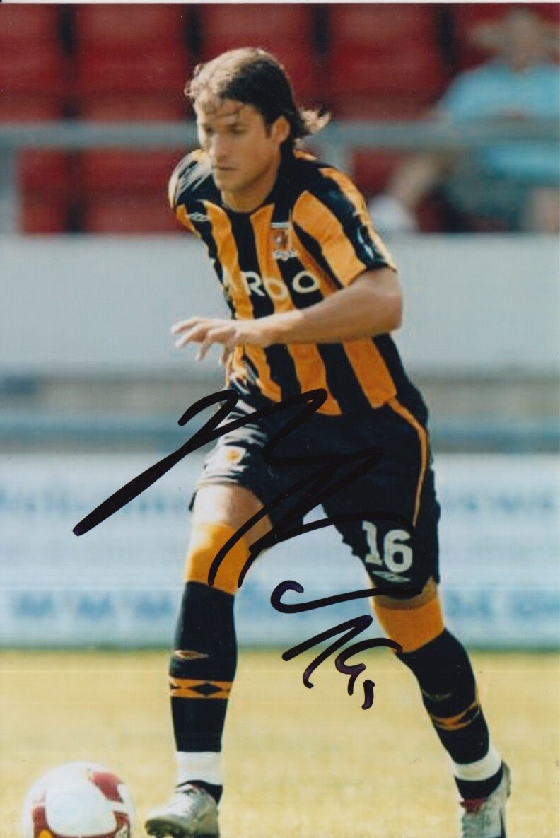 HULL CITY HAND SIGNED PETER HALMOSI 6X4 Photo Poster painting 3.