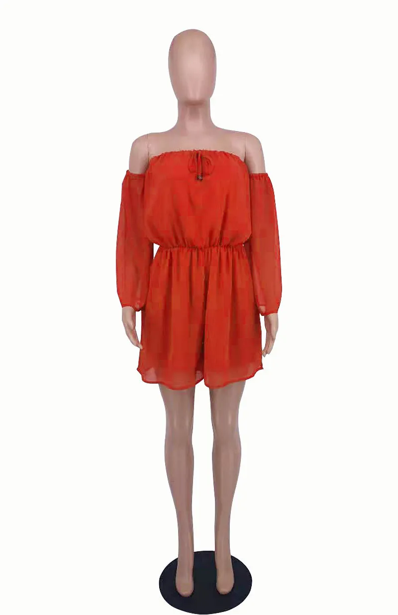Short Sleeved Women Chiffon Women Summer Women Clothing Summer Romper