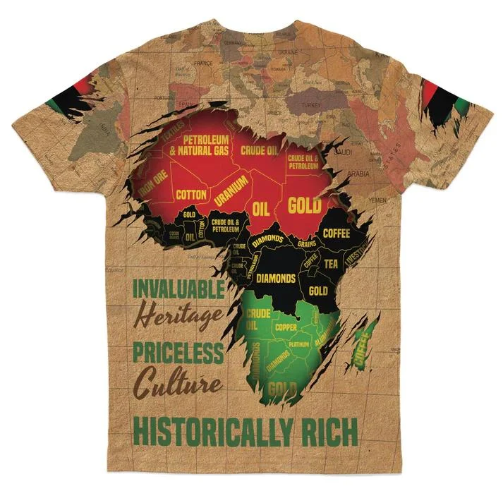 Men's Plus Size African Pride Of Invaluable Heritage T-shirt