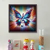 Colorful Musical Butterfly-11CT Stamped Cross Stitch 40*40cm
