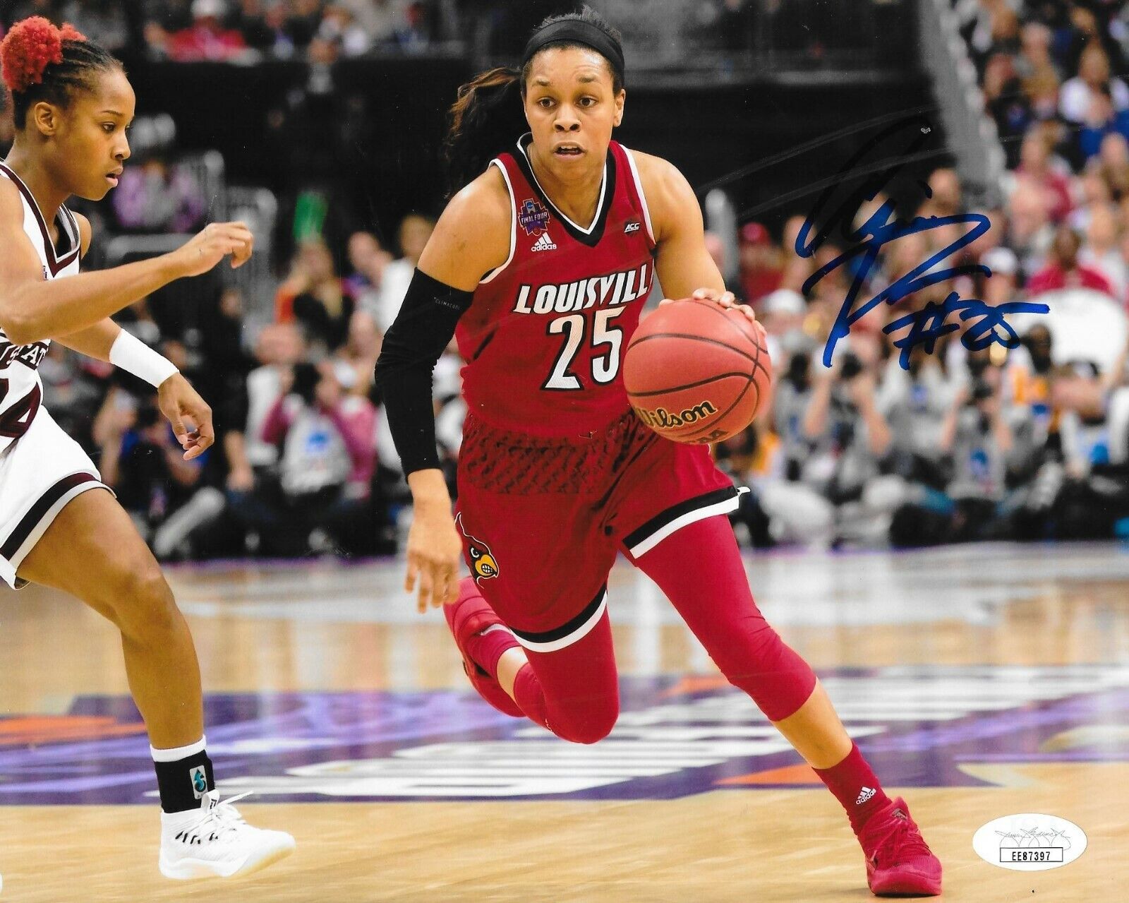 Asia Durr NY Liberty signed Louisville Cardinals 8x10 Photo Poster painting autographed 3 JSA