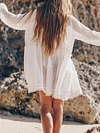 See-Through Long Sleeves Cover-Ups Tops