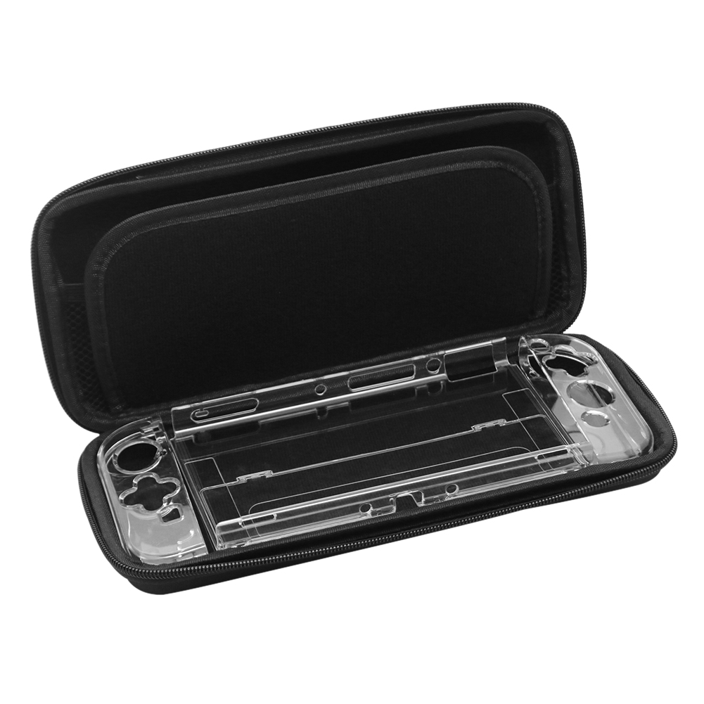 

14 Card Slot Storage Carrying Bag+Clear Shell for NS OLED Game Console Case, 501 Original