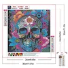 Flower Skull - Full Round Drill Diamond Painting