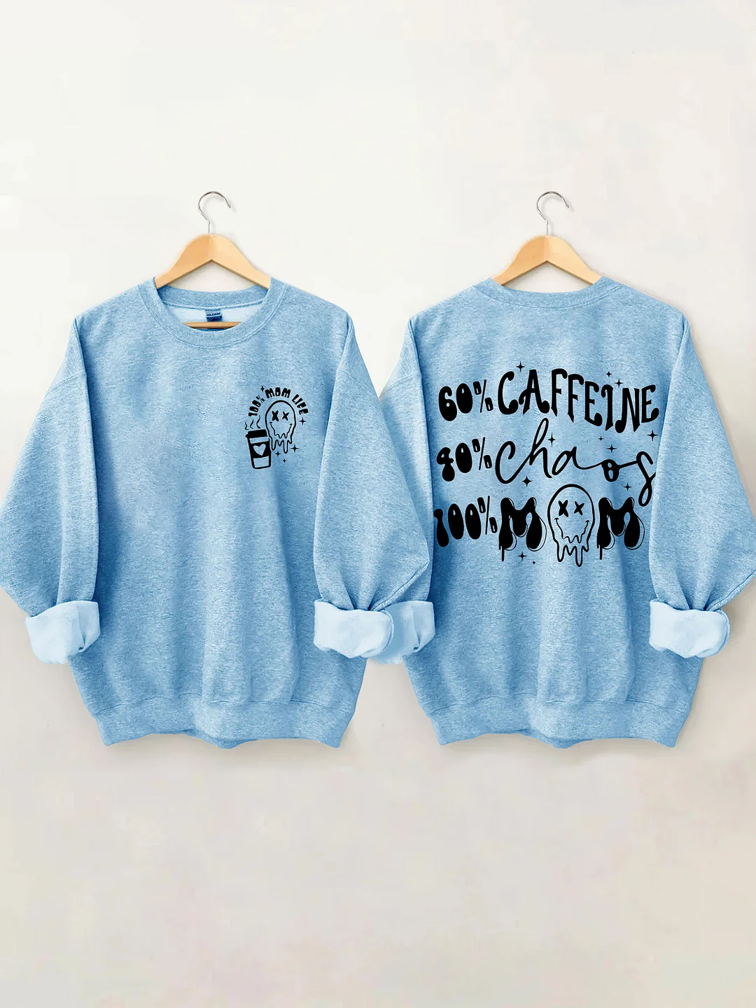 Caffeine And Chaos Mom Sweatshirt