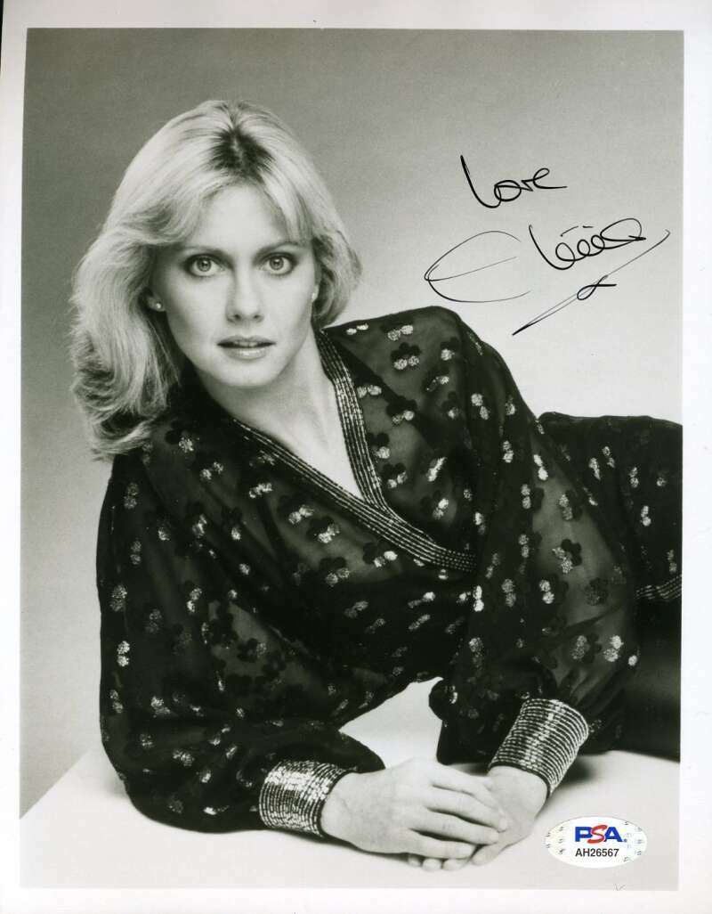 Olivia Newton John PSA DNA Coa Signed 7x9 Photo Poster painting Autograph