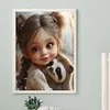 Diamond Painting-DIY Full Round Drill Cute Doll