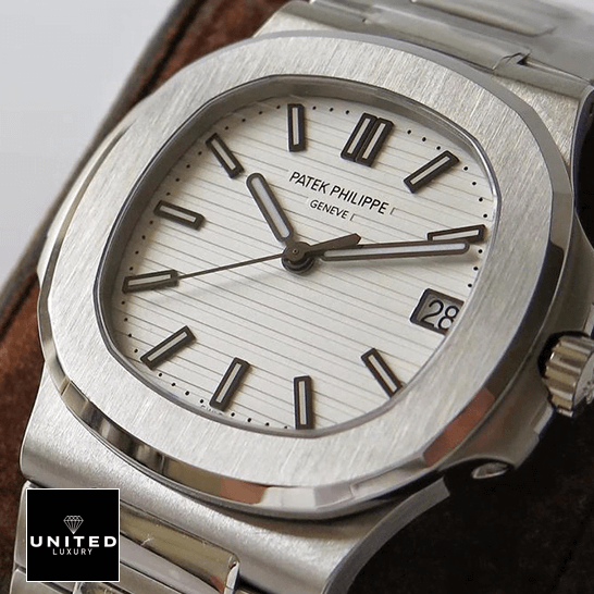 Patek Philippe Nautilus 57111A-011 Steel Case White Dial Replica front view