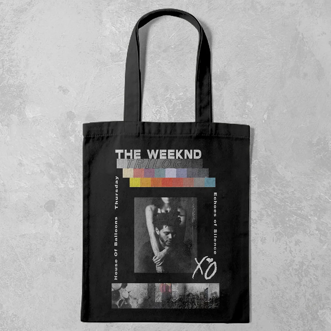Personalized The Weeknd Printed Canvas Bag