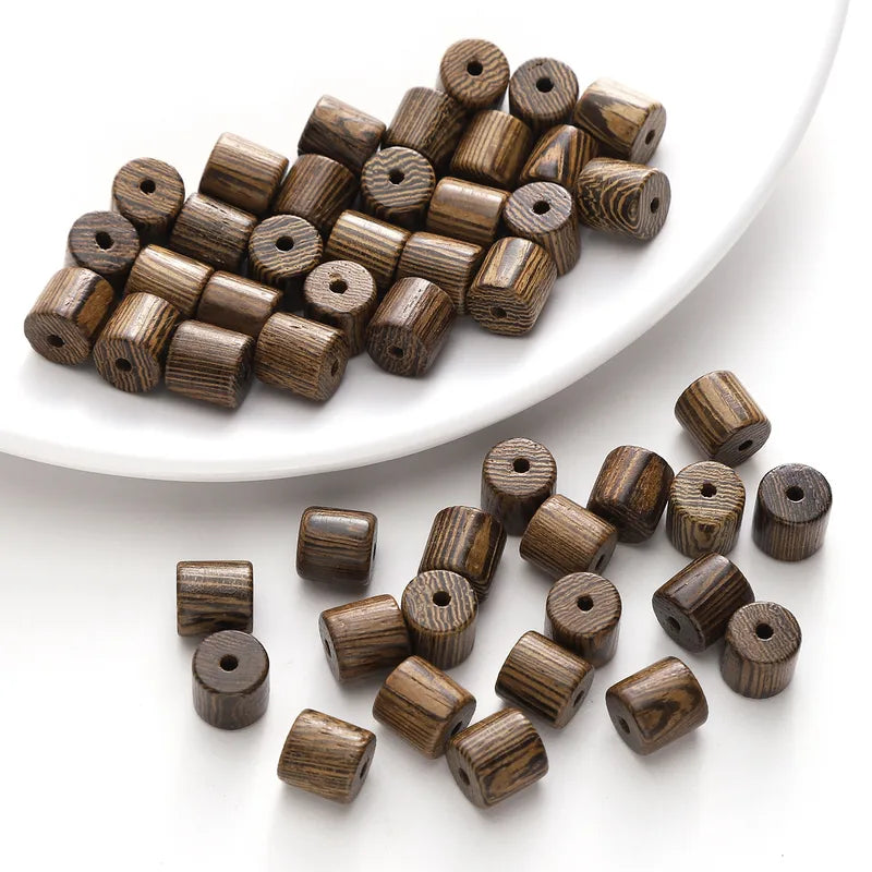 1 Set Diameter 8mm Hole 1~1.9mm Wood Geometric Jewelry Accessories