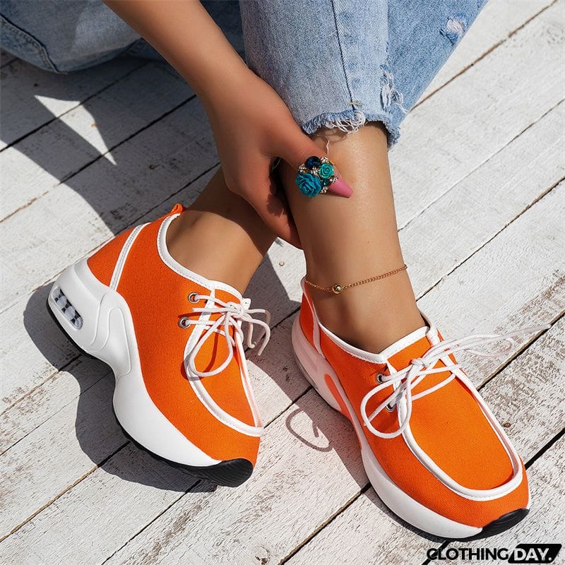Spring Casual Thick Sole Sports Shoes for Lady