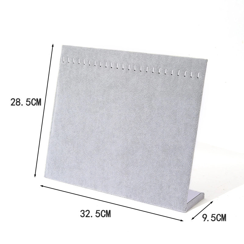 1 Piece Wood Flannel Casual Minimalist L Shape Jewelry Display