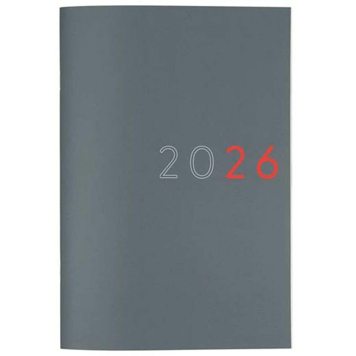 Monthly planner Finocam Grey Paper 16,5 x 24 cm