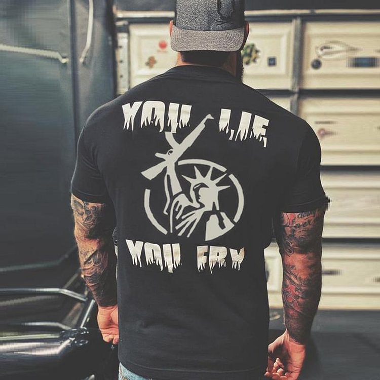 Statue of Liberty Gun designer printed T-shirt