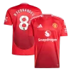 B.FERNANDES #8 Manchester United Home Soccer Jersey 2024/25