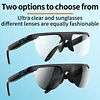 Smart BT Glasses with UV Filtered Lenses Wireless Audio Smart Sunglasses Built-in Speakers Unisex for Men Women Outdoor Running Cycling