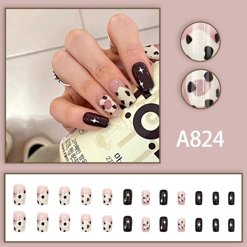 New Popular Simple Wearable Nail Patch 24 Pieces Boxed Pure Desire Style High Sense Factory Direct Sales