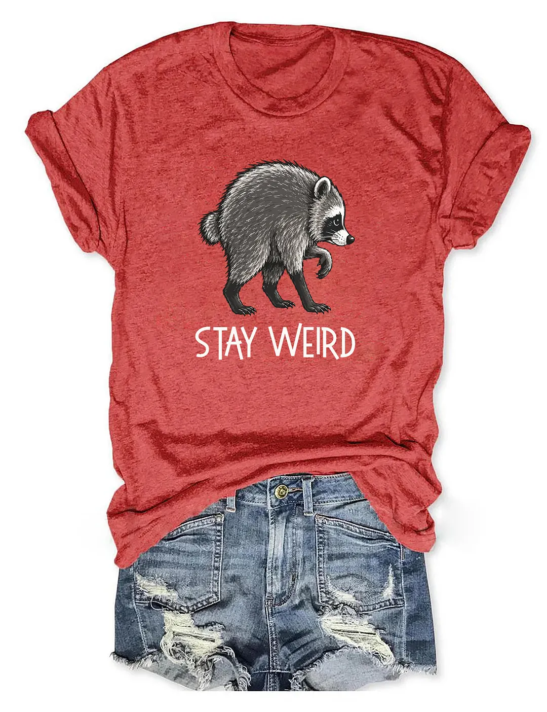 Stay Weird Jimothy Raccoon T-shirt