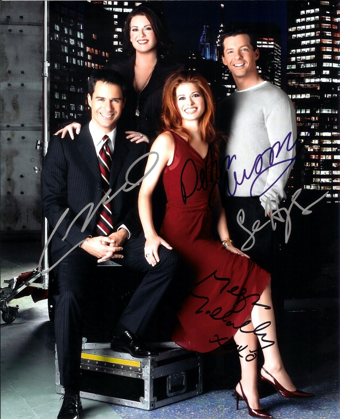 WILL & GRACE - CAST Autographed Signed 8x10 Reprint Photo Poster painting #1 !!