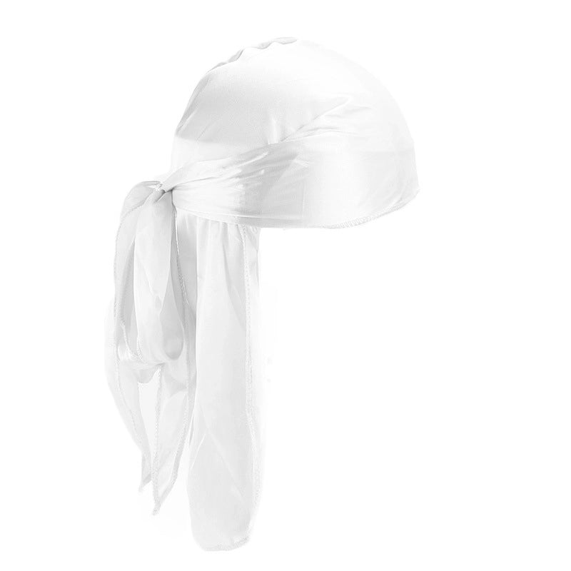 Europe And The United States Popular Imitation Silk Strap Pirate Hat Cape Turtle Hat Covered Hat DURAG TJM-05C