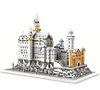Block model of the world famous building Swan Lake Castle (8288 pieces)