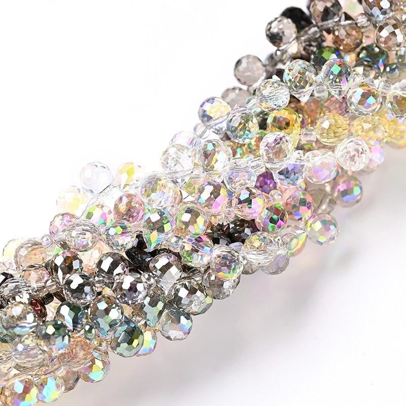 1 Strand/Package Hole 1~1.9mm Glass Colorful Solid Color Transparent Polished String