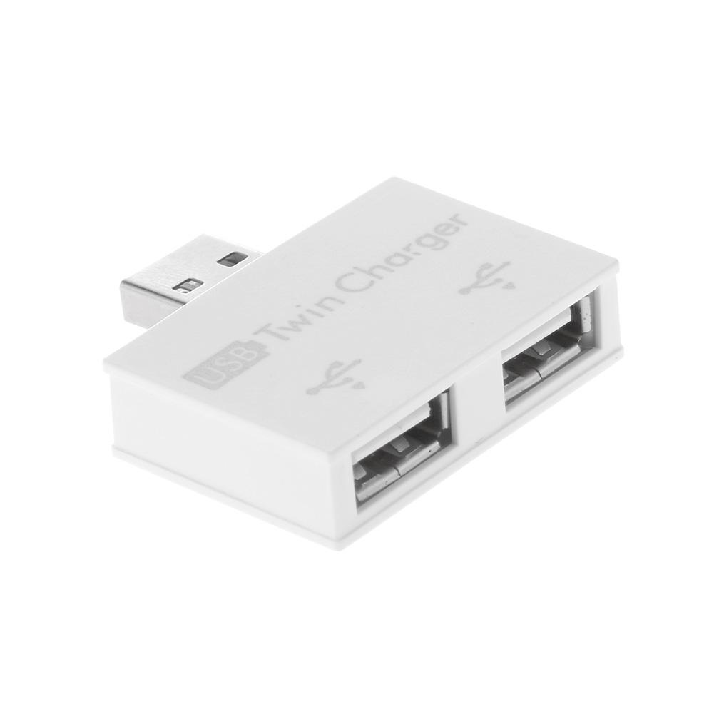 

USB 2.0 Male to Twin Charger Dual 2 Port USB Splitter Hub Adapter Converter, 501 Original