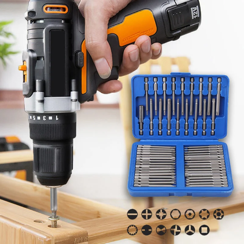 Lengthened Hexagon, Phillips Screwdriver Set（50 pcs）