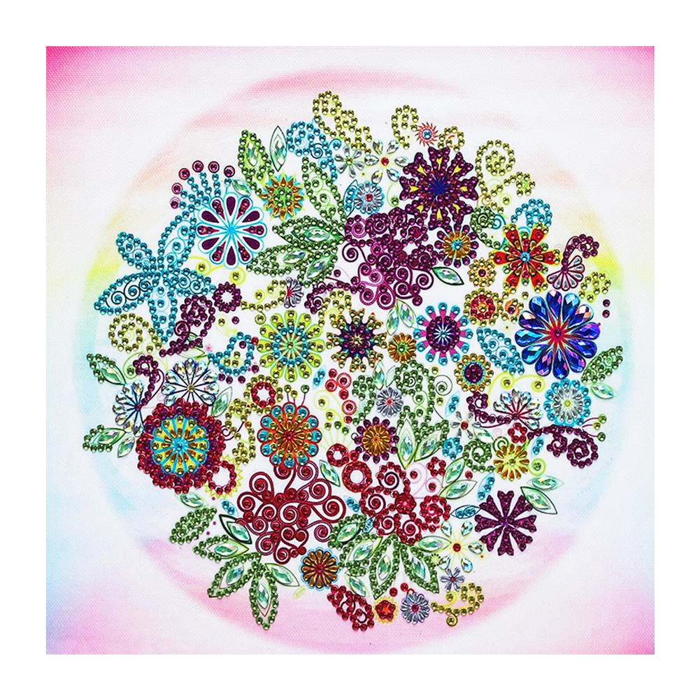

30*30CM - Special Shaped Diamond Painting - Flower, 501 Original