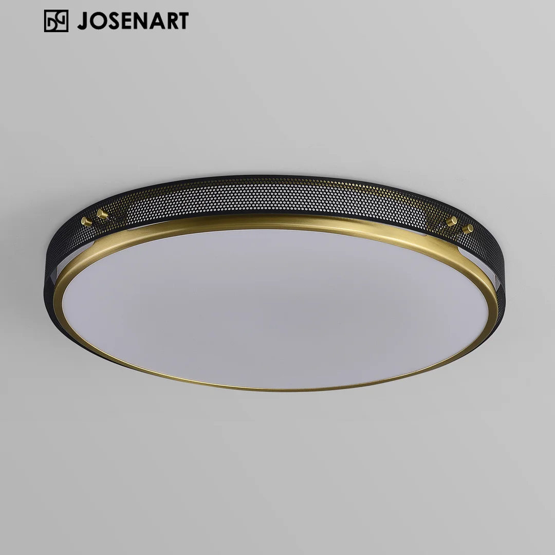 Minimalist Matte Black Ceiling Light with PMMA Shade JOSENART Josenart