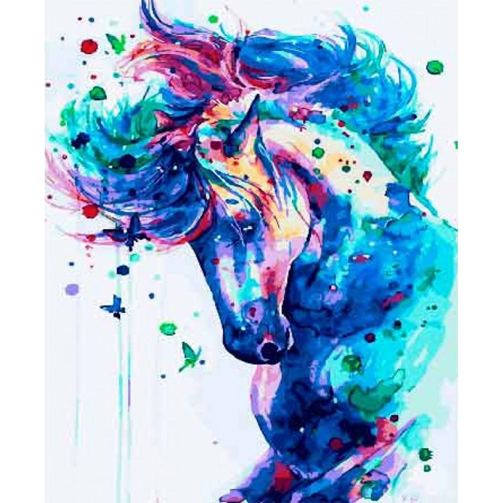 

40x50cm - Paint By Numbers Colorful Horse, 501 Original