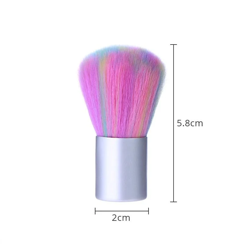 1PC 10 Types Nail Brush Cleaning Remove Dust Powder Plastic Cleaner for Acrylic UV Gel Nails Art Manicure Care Accessory Tools