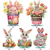  5D DIY Special Shape Diamond Painting Desk Ornament Easter Egg Bunny Gnome Decor Kit