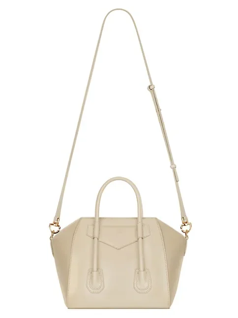Givenchy Mini Antigona Lock Box Leather Satchel