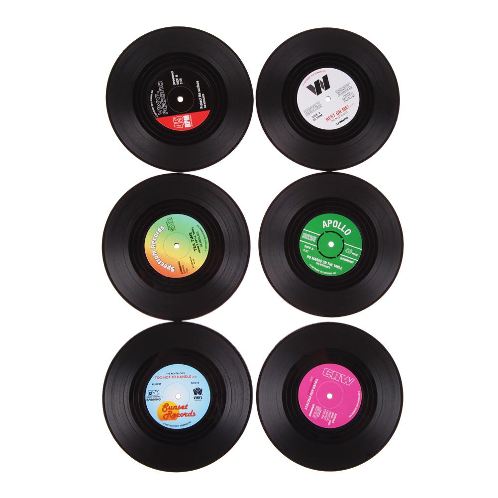 

6pcs Useful Vinyl Coaster Cup Drinks Holder Mat Tableware Placemat, 501 Original