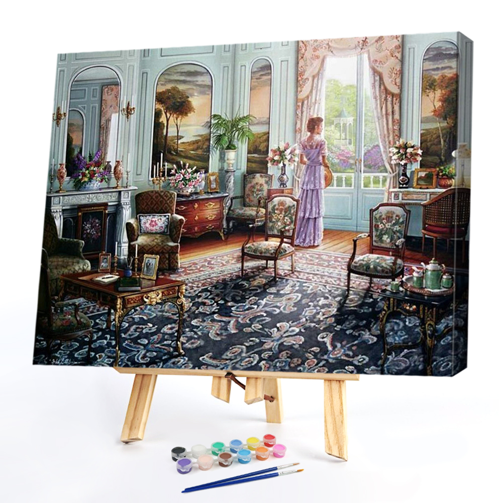 

50*40CM - Paint By Numbers - Living Room, 501 Original