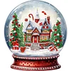 (Multistyle) Boule De Cristal De No&euml;l Forme Sp&eacute;ciale Diamant Peinture 30X30CM