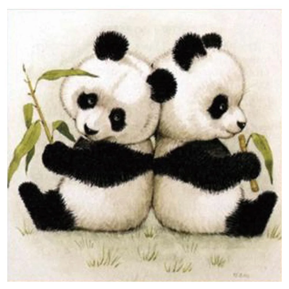 Full Round Diamond Painting Lovely Panda (30*30cm)