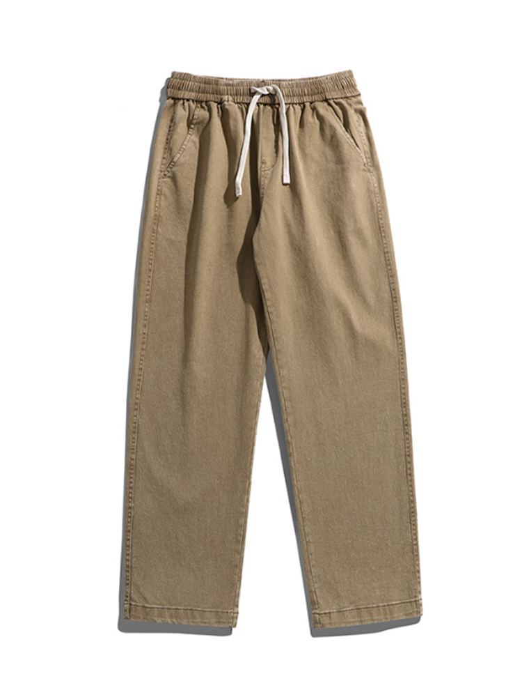 Cotton Washed Denim Trousers
