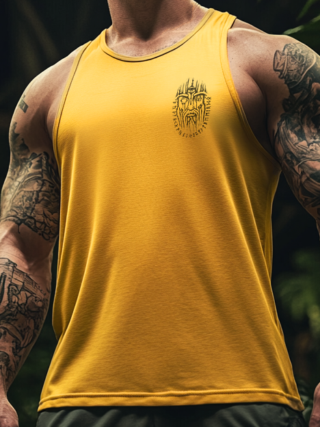 Men's Casual Viking Odin Totem Vest / Rvogue / Rvogue