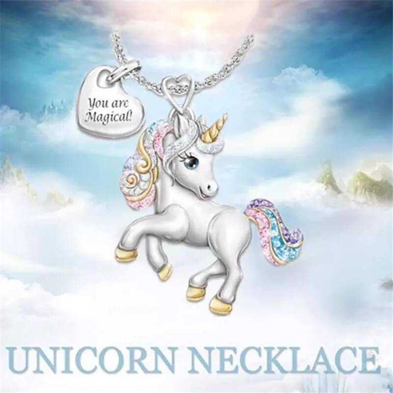 WoodyOrnament Unicorn Necklace
