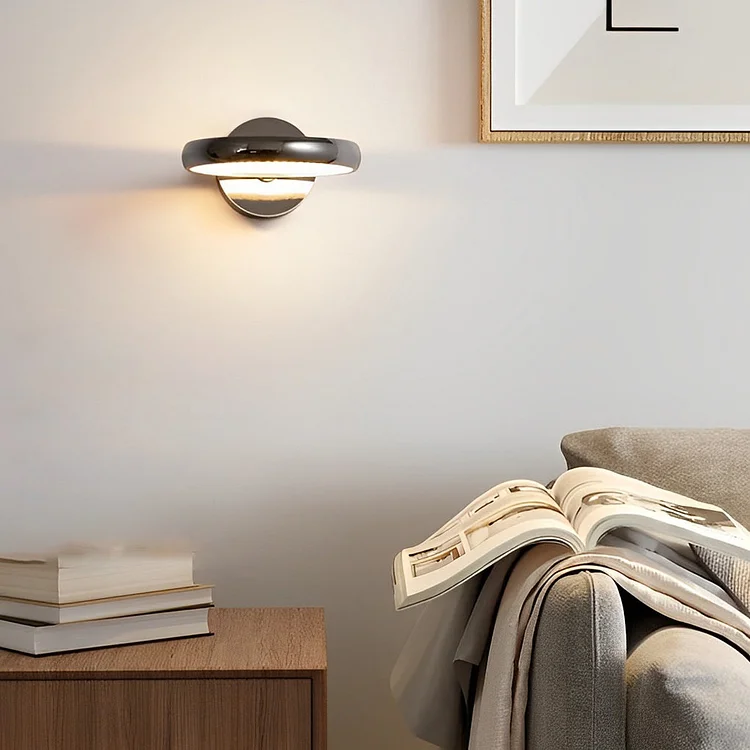 Circular Minimalist Aluminum LED Nordic Decorative Wall Sconces Wall Lamp - Appledas