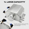 1L/2L Oil Catch Tank Aluminum Alloy Radiator Overflow Coolant Can (Silver 1L)